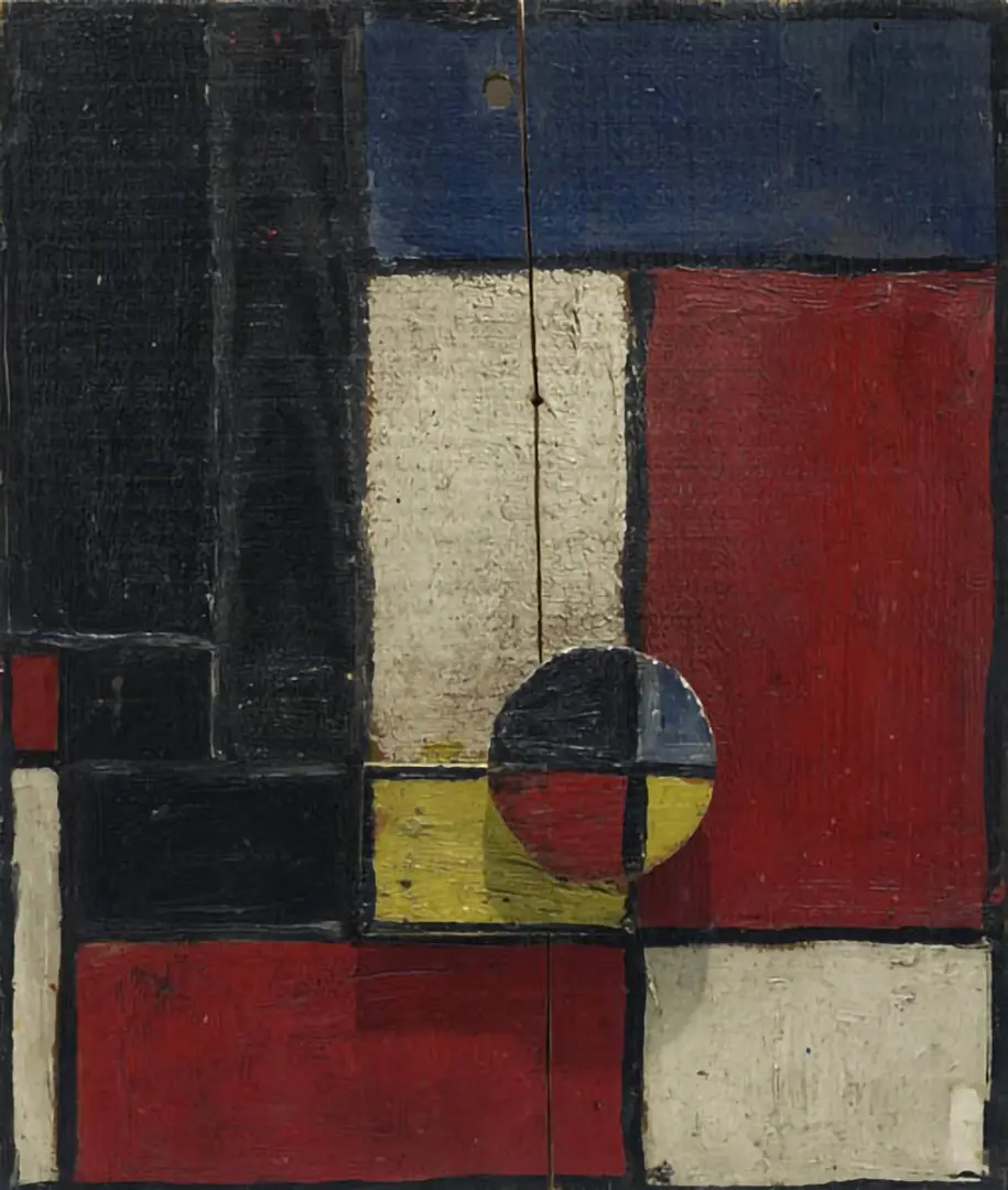Planos de color con dos maderas superpuestas 1928