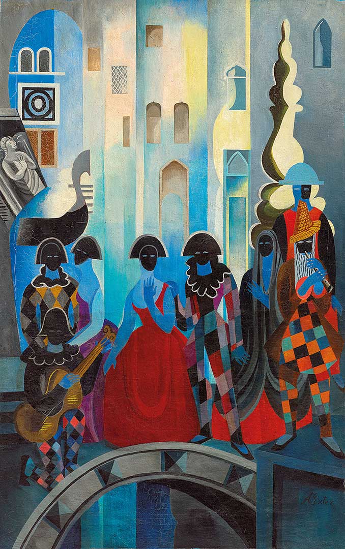 Олександра Екстер - Карнавал у Венеції, 1930