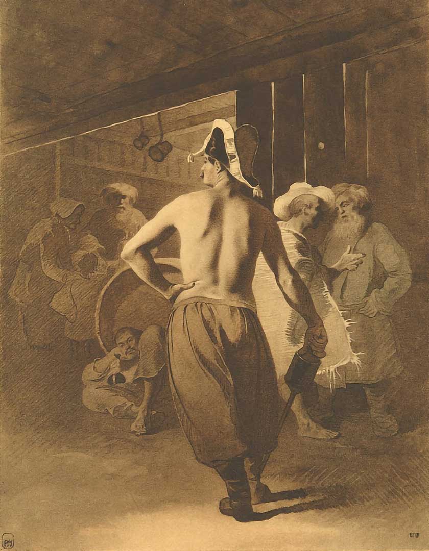 At the pub 1856