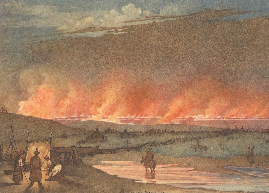 Fire in the steppe 1848