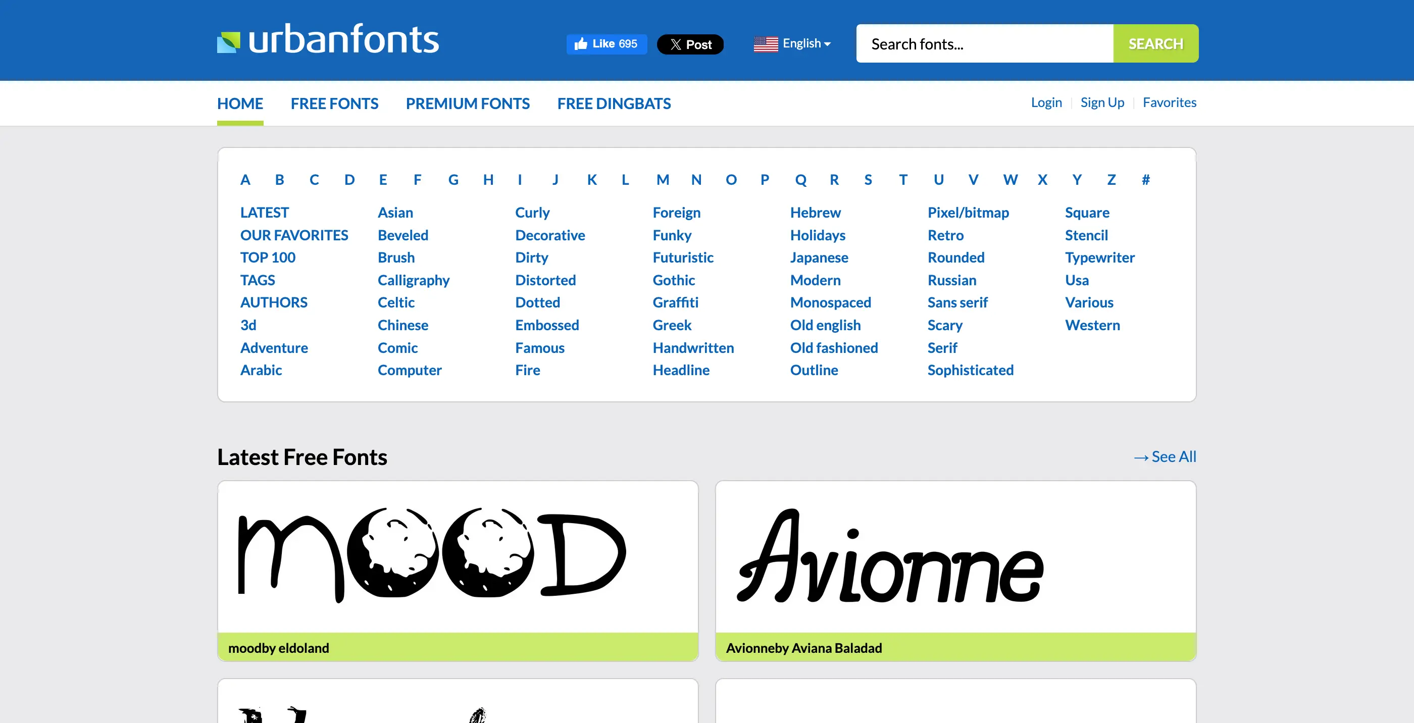 Скриншот: UrbanFonts